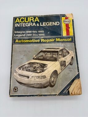 Hanes Automotive Repair Manual Style Book - Blue and Yellow Cover
